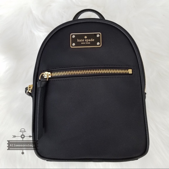 Kate Spade Mini Bradley Wilson Backpack Black Bag - Picture 6 of 8